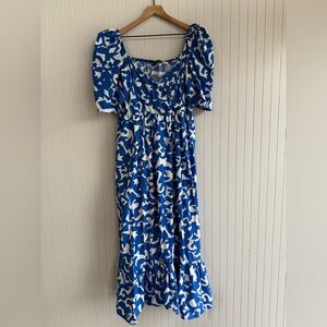 Zara Blue and White Dress